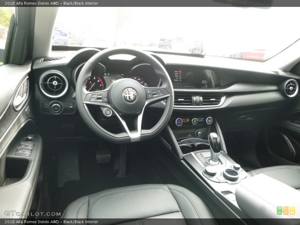 Black/Black Interior Photo for the 2018 Alfa Romeo Stelvio AWD #123624907