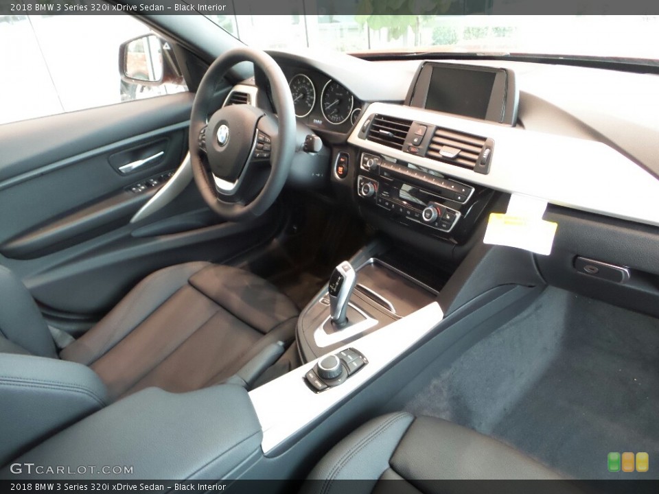 Black Interior Dashboard for the 2018 BMW 3 Series 320i xDrive Sedan #123625222