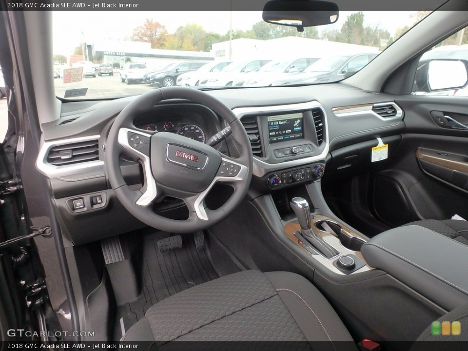 Jet Black Interior Photo for the 2018 GMC Acadia SLE AWD #123626362