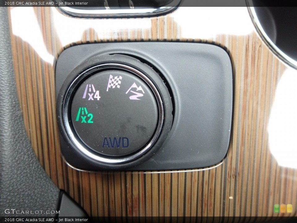 Jet Black Interior Controls for the 2018 GMC Acadia SLE AWD #123626464