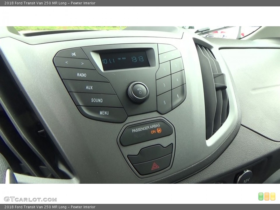 Pewter Interior Controls for the 2018 Ford Transit Van 250 MR Long #123633133