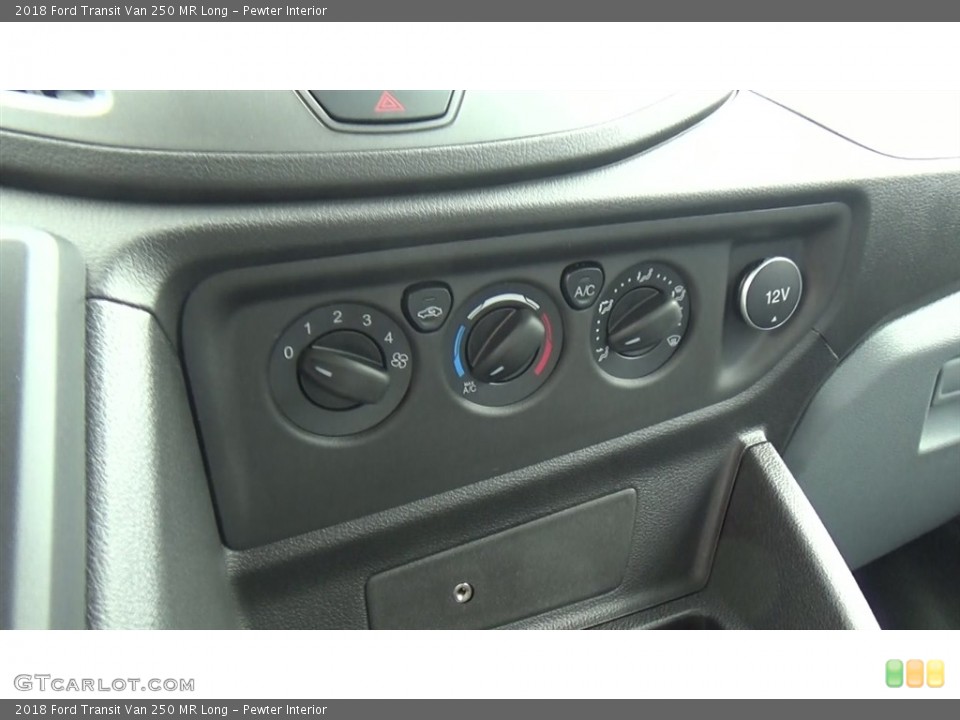 Pewter Interior Controls for the 2018 Ford Transit Van 250 MR Long #123633157