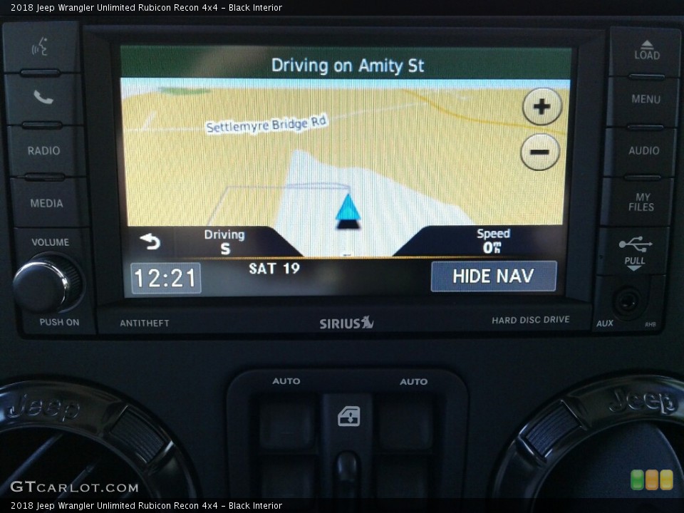Black Interior Navigation for the 2018 Jeep Wrangler Unlimited Rubicon Recon 4x4 #123641407