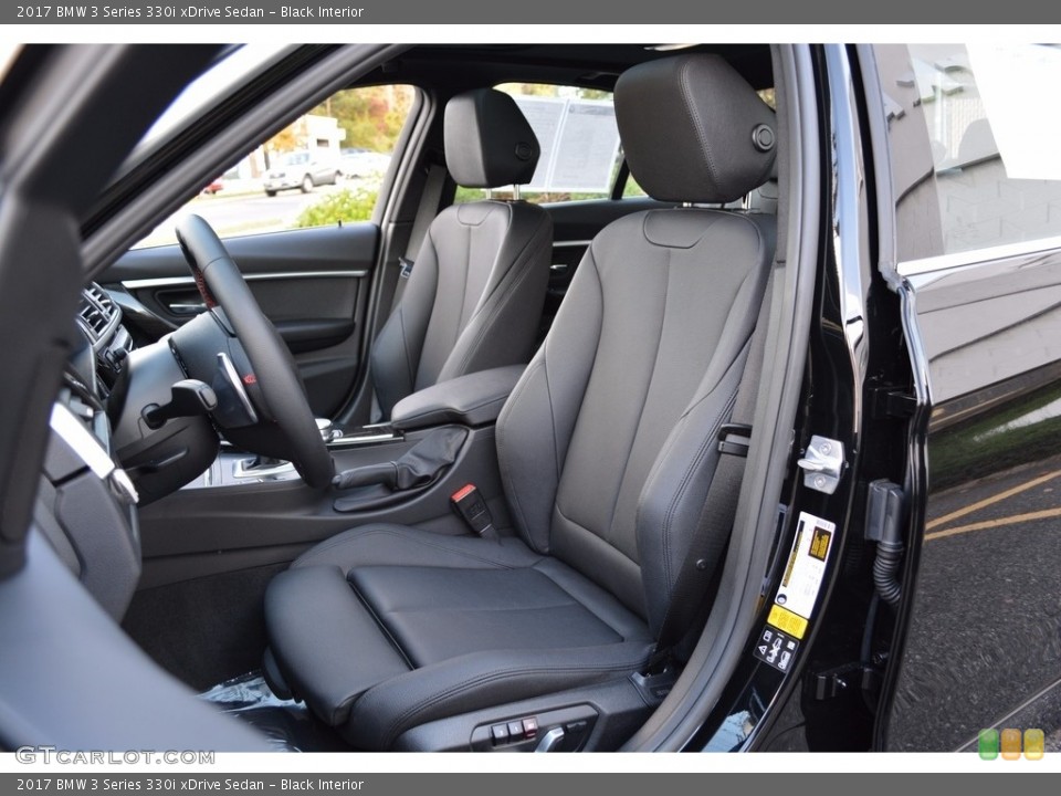 Black Interior Front Seat for the 2017 BMW 3 Series 330i xDrive Sedan #123649696