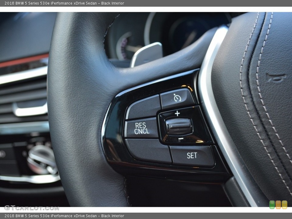 Black Interior Controls for the 2018 BMW 5 Series 530e iPerfomance xDrive Sedan #123651817