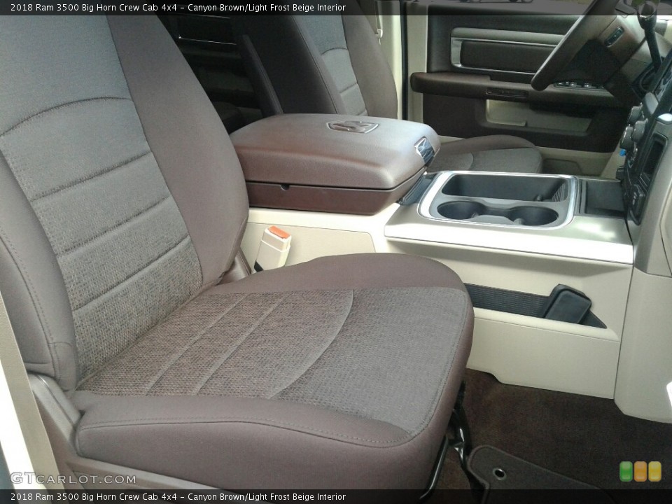 Canyon Brown/Light Frost Beige Interior Front Seat for the 2018 Ram 3500 Big Horn Crew Cab 4x4 #123653125