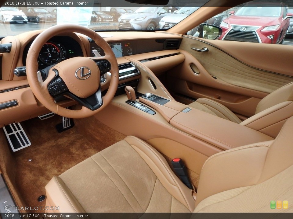 Toasted Caramel Interior Prime Interior for the 2018 Lexus LC 500 #123653812