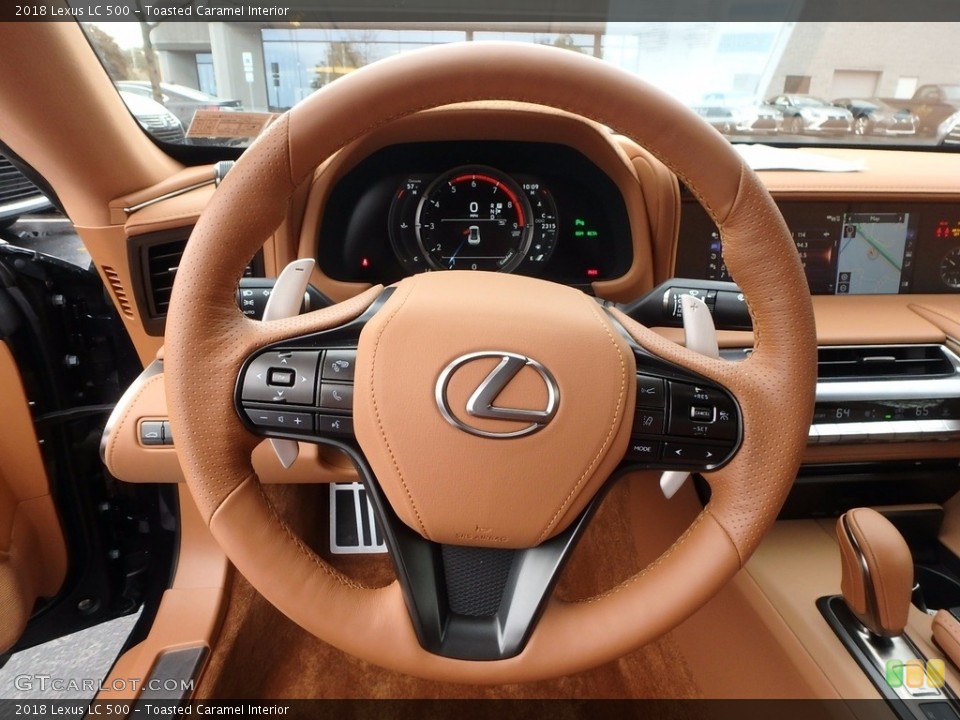 Toasted Caramel Interior Steering Wheel for the 2018 Lexus LC 500 #123653910