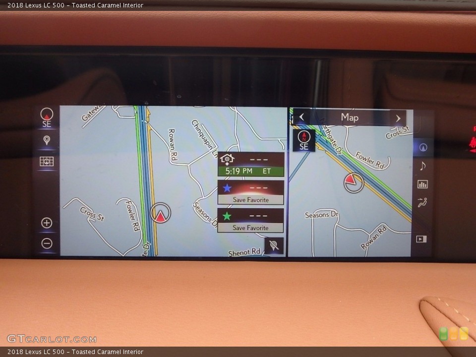 Toasted Caramel Interior Navigation for the 2018 Lexus LC 500 #123653932