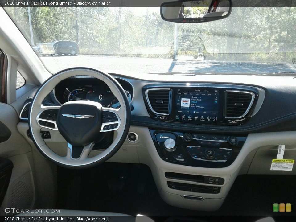 Black/Alloy Interior Dashboard for the 2018 Chrysler Pacifica Hybrid Limited #123656107