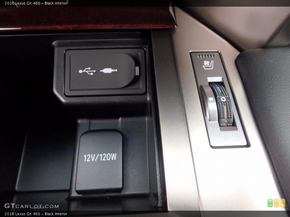 Black Interior Controls for the 2018 Lexus GX 460 #123656461