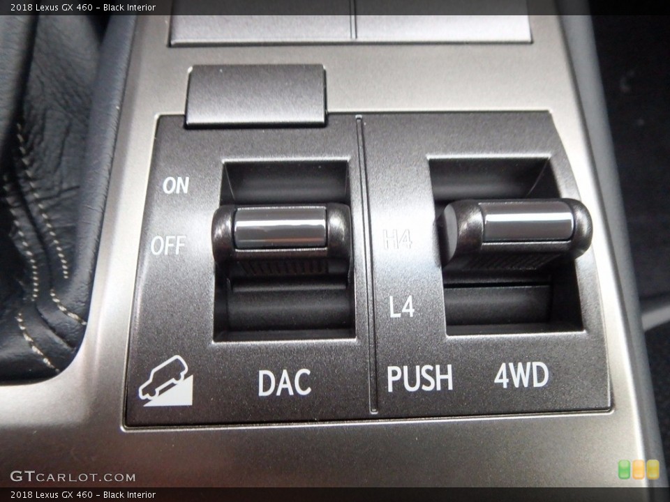 Black Interior Controls for the 2018 Lexus GX 460 #123656479