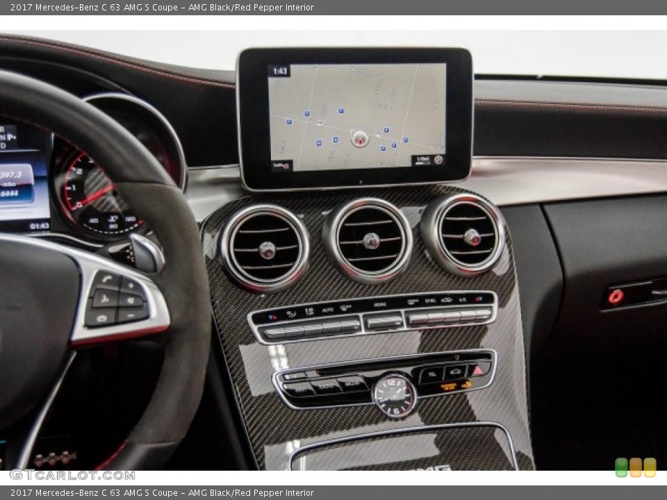 AMG Black/Red Pepper Interior Controls for the 2017 Mercedes-Benz C 63 AMG S Coupe #123658021