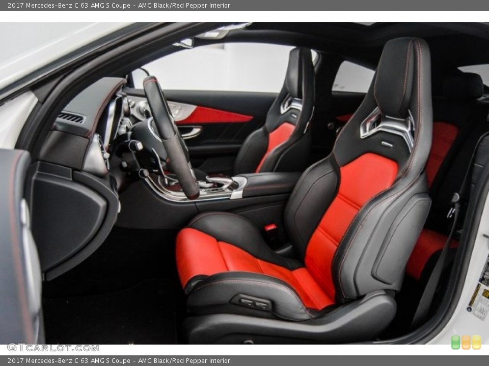 AMG Black/Red Pepper Interior Photo for the 2017 Mercedes-Benz C 63 AMG S Coupe #123658153