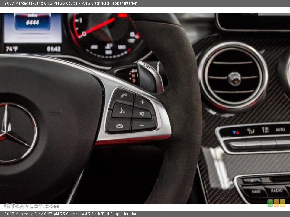 AMG Black/Red Pepper Interior Controls for the 2017 Mercedes-Benz C 63 AMG S Coupe #123658183