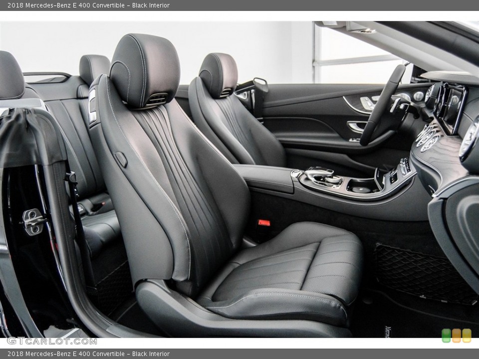 Black Interior Photo for the 2018 Mercedes-Benz E 400 Convertible #123663367