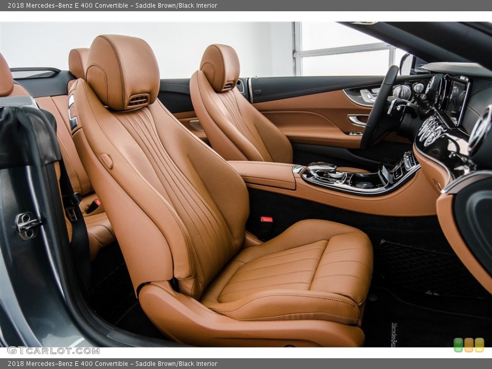 Saddle Brown/Black Interior Photo for the 2018 Mercedes-Benz E 400 Convertible #123663606