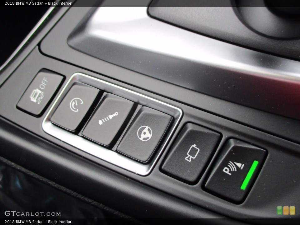 Black Interior Controls for the 2018 BMW M3 Sedan #123669224