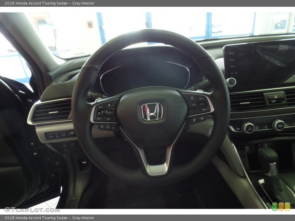 Gray Interior Steering Wheel for the 2018 Honda Accord Touring Sedan #123669770