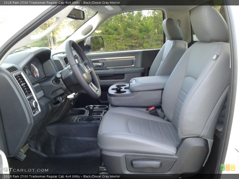 Black/Diesel Gray Interior Photo for the 2018 Ram 2500 Tradesman Regular Cab 4x4 Utility #123682580
