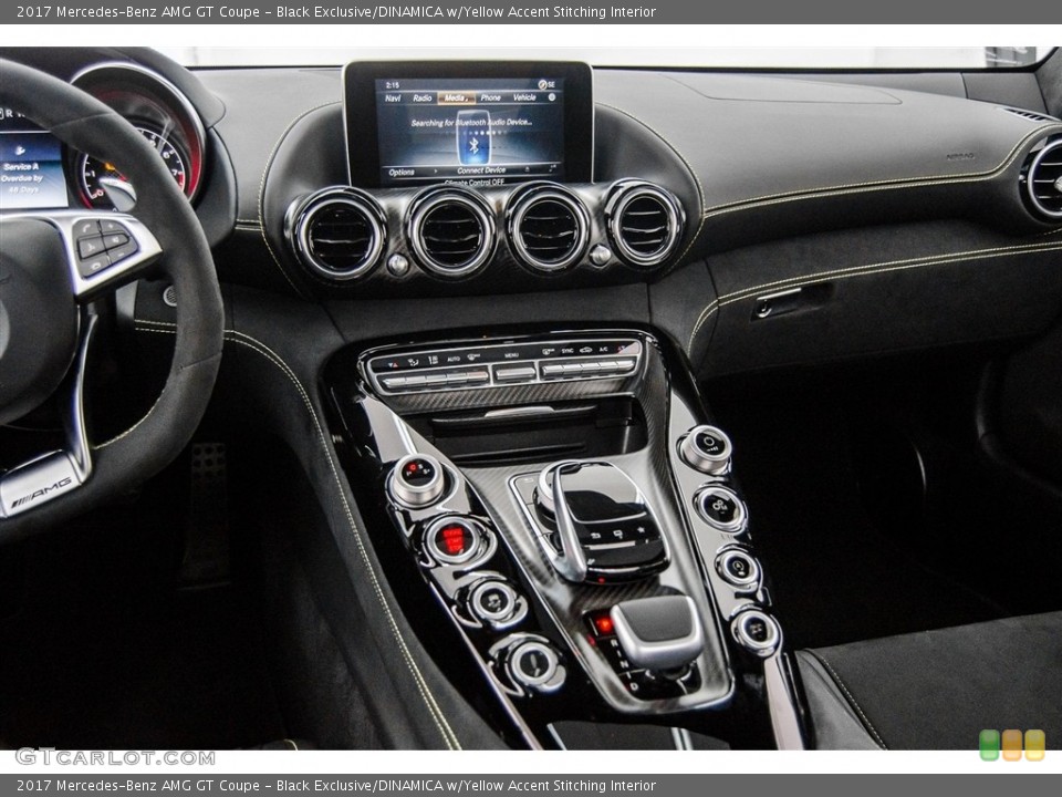 Black Exclusive/DINAMICA w/Yellow Accent Stitching Interior Dashboard for the 2017 Mercedes-Benz AMG GT Coupe #123683747