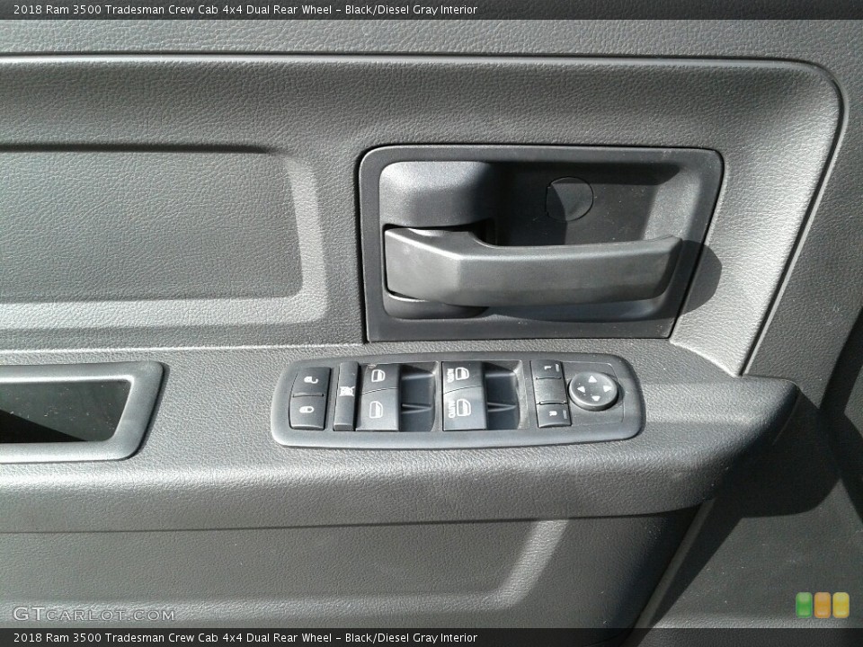 Black/Diesel Gray Interior Door Panel for the 2018 Ram 3500 Tradesman Crew Cab 4x4 Dual Rear Wheel #123685397