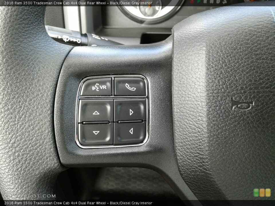 Black/Diesel Gray Interior Controls for the 2018 Ram 3500 Tradesman Crew Cab 4x4 Dual Rear Wheel #123685460