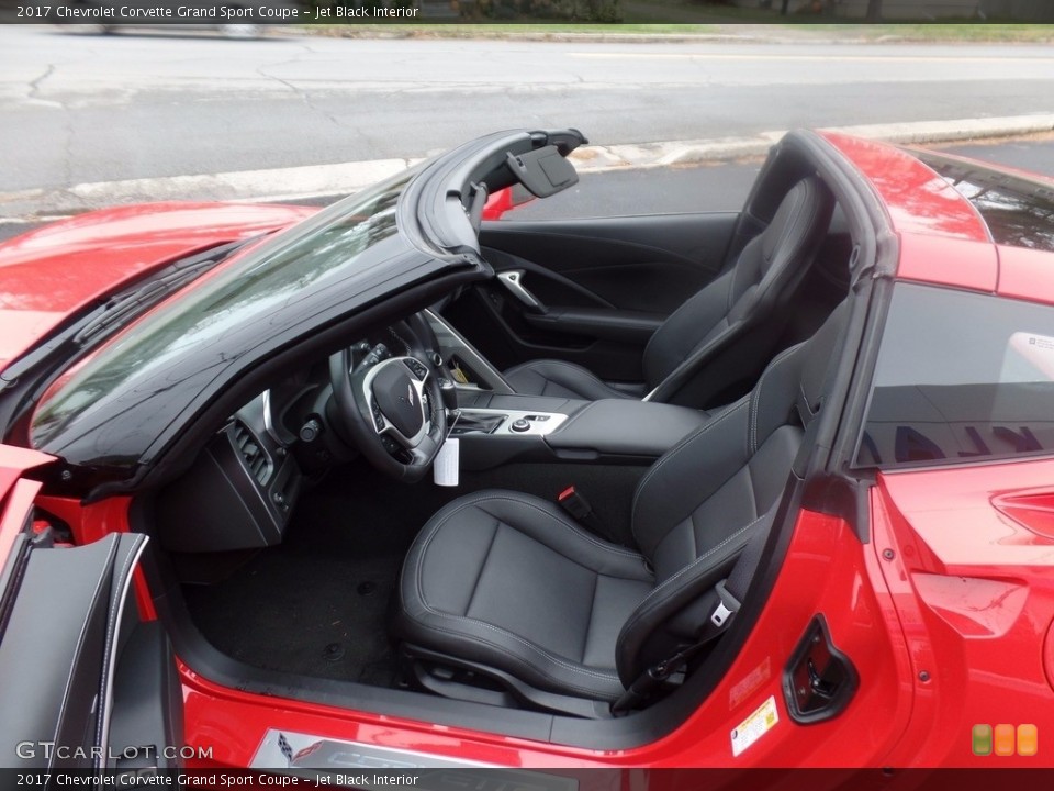 Jet Black Interior Front Seat for the 2017 Chevrolet Corvette Grand Sport Coupe #123687599