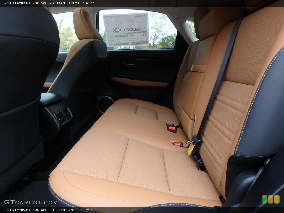 Glazed Caramel Interior Rear Seat for the 2018 Lexus NX 300 AWD #123689051