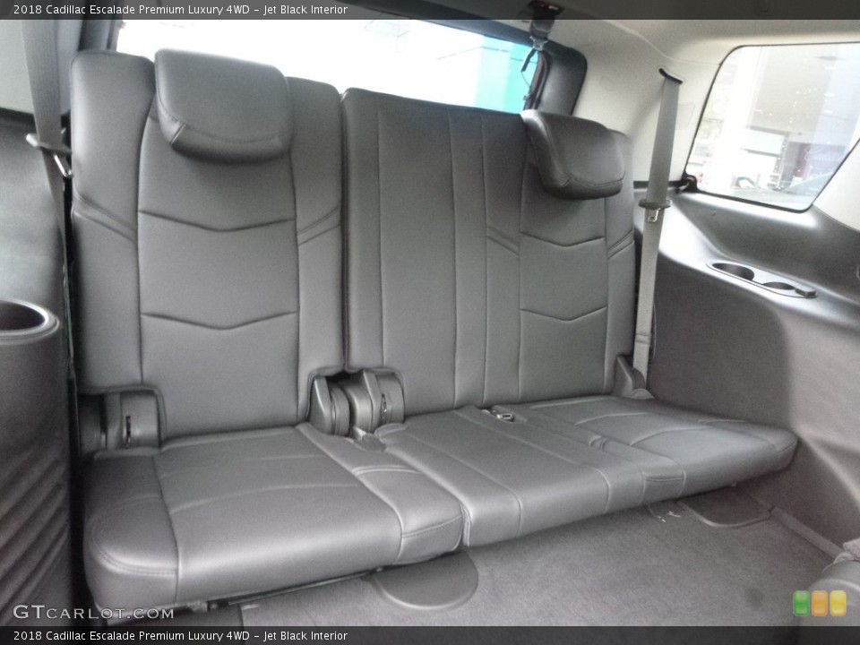 Jet Black Interior Rear Seat for the 2018 Cadillac Escalade Premium Luxury 4WD #123689453