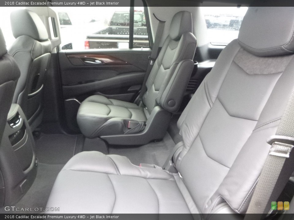 Jet Black Interior Rear Seat for the 2018 Cadillac Escalade Premium Luxury 4WD #123689501