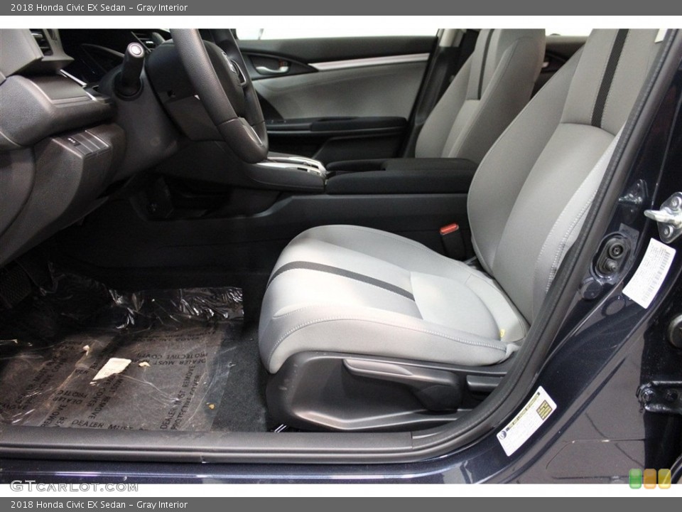 Gray Interior Front Seat for the 2018 Honda Civic EX Sedan #123691760