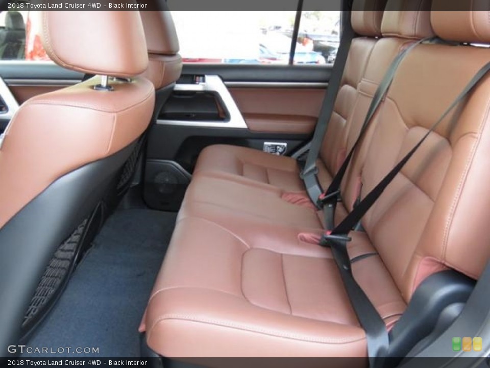 Black Interior Rear Seat for the 2018 Toyota Land Cruiser 4WD #123698453