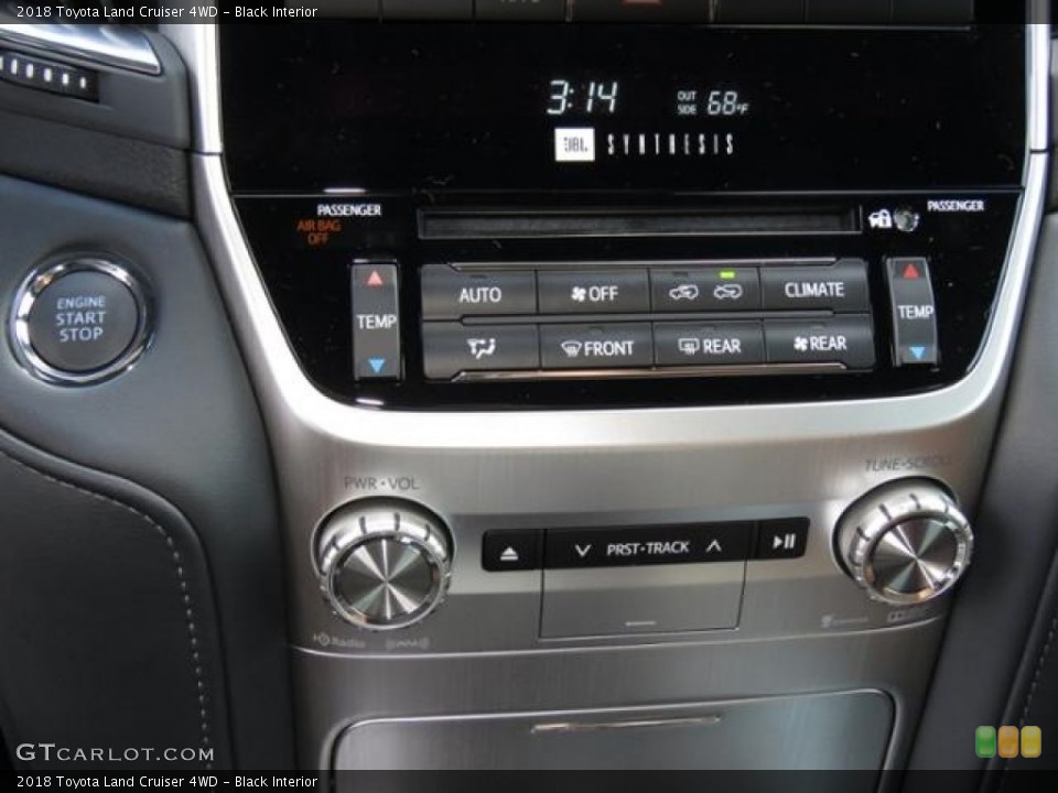 Black Interior Controls for the 2018 Toyota Land Cruiser 4WD #123698486