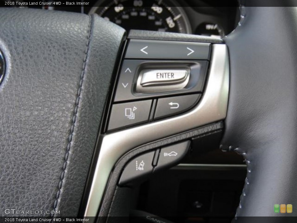 Black Interior Controls for the 2018 Toyota Land Cruiser 4WD #123698495