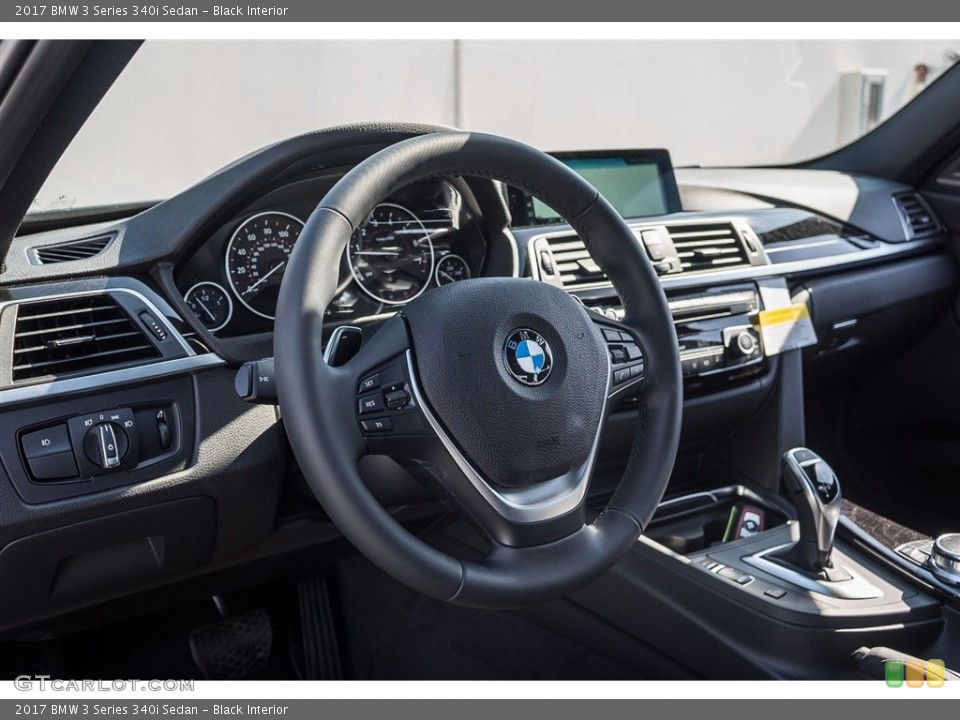 Black Interior Dashboard for the 2017 BMW 3 Series 340i Sedan #123700817