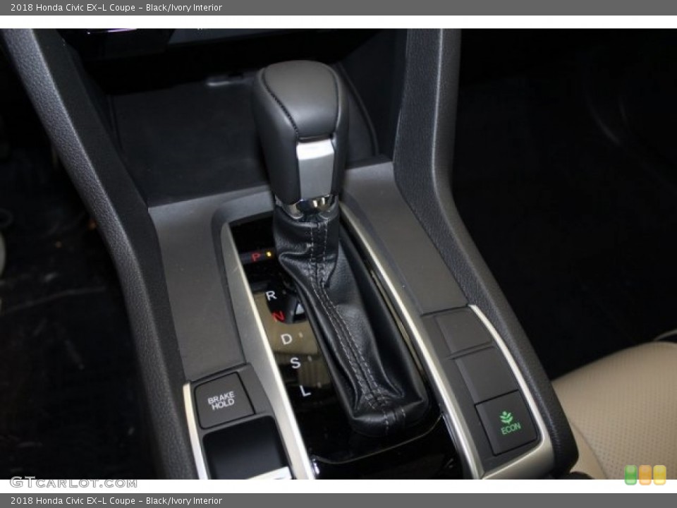 Black/Ivory Interior Transmission for the 2018 Honda Civic EX-L Coupe #123702560