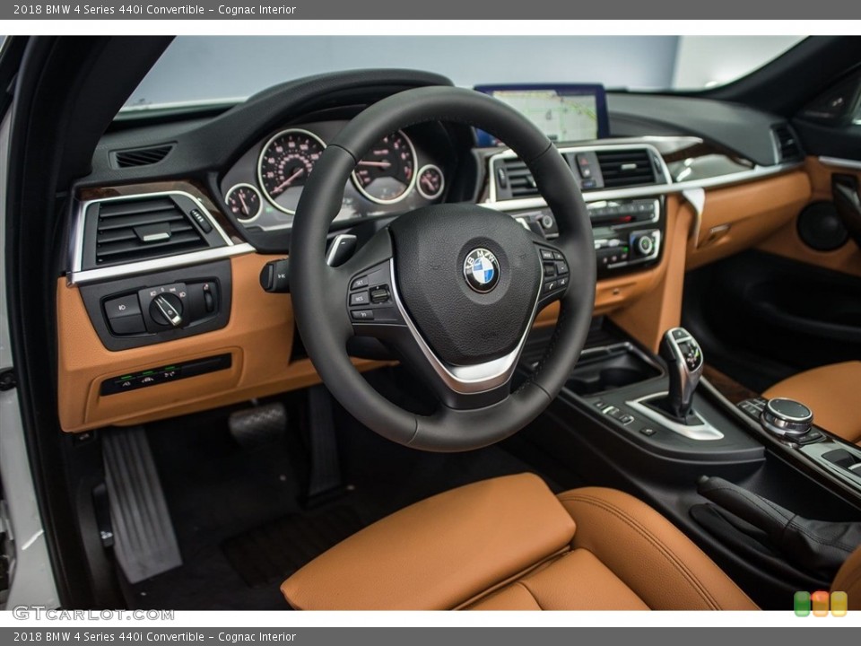 Cognac Interior Dashboard for the 2018 BMW 4 Series 440i Convertible #123704777