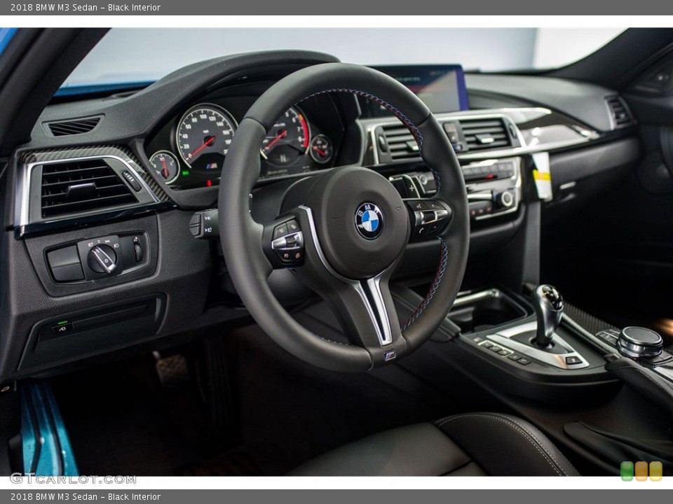 Black Interior Dashboard for the 2018 BMW M3 Sedan #123705779