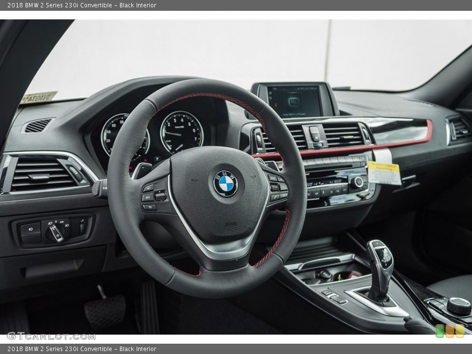 Black Interior Dashboard for the 2018 BMW 2 Series 230i Convertible #123707180
