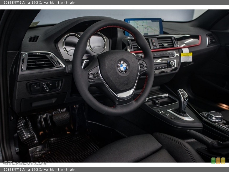 Black Interior Dashboard for the 2018 BMW 2 Series 230i Convertible #123707897