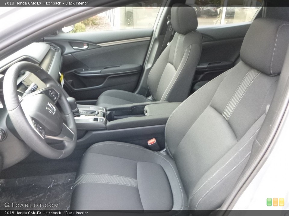 Black Interior Front Seat for the 2018 Honda Civic EX Hatchback #123714047
