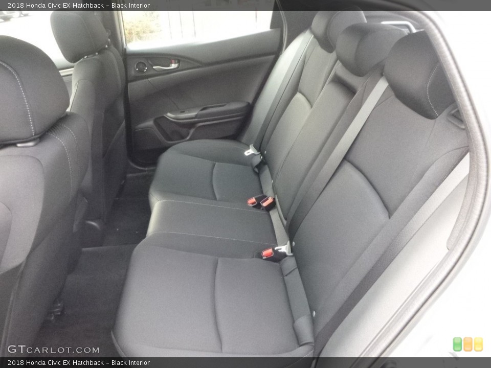 Black Interior Rear Seat for the 2018 Honda Civic EX Hatchback #123714062