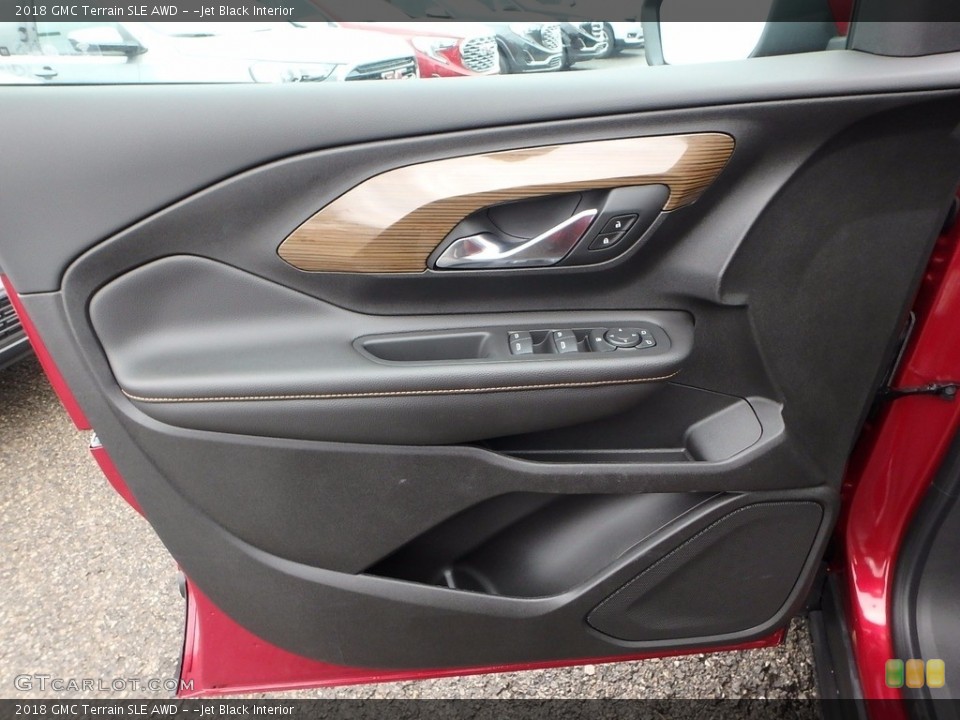 ­Jet Black Interior Door Panel for the 2018 GMC Terrain SLE AWD #123717393