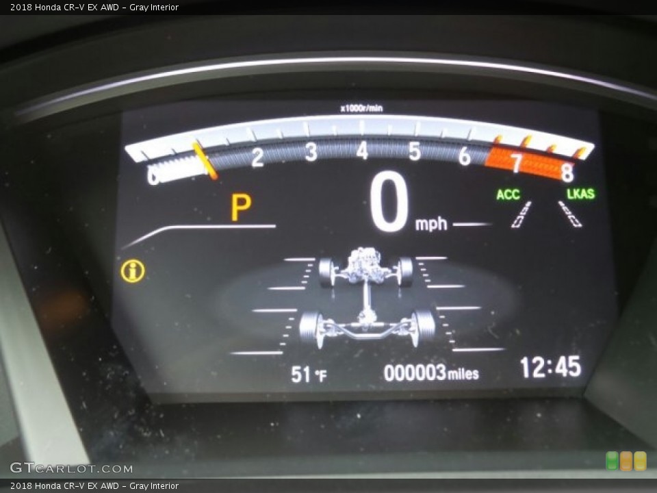 Gray Interior Gauges for the 2018 Honda CR-V EX AWD #123728137