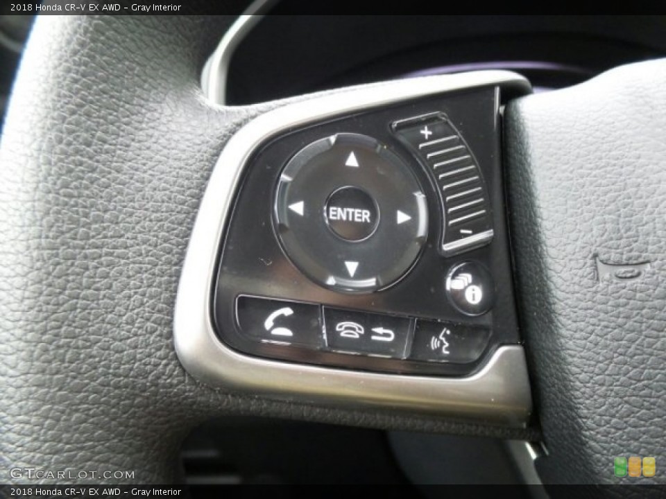 Gray Interior Controls for the 2018 Honda CR-V EX AWD #123728174