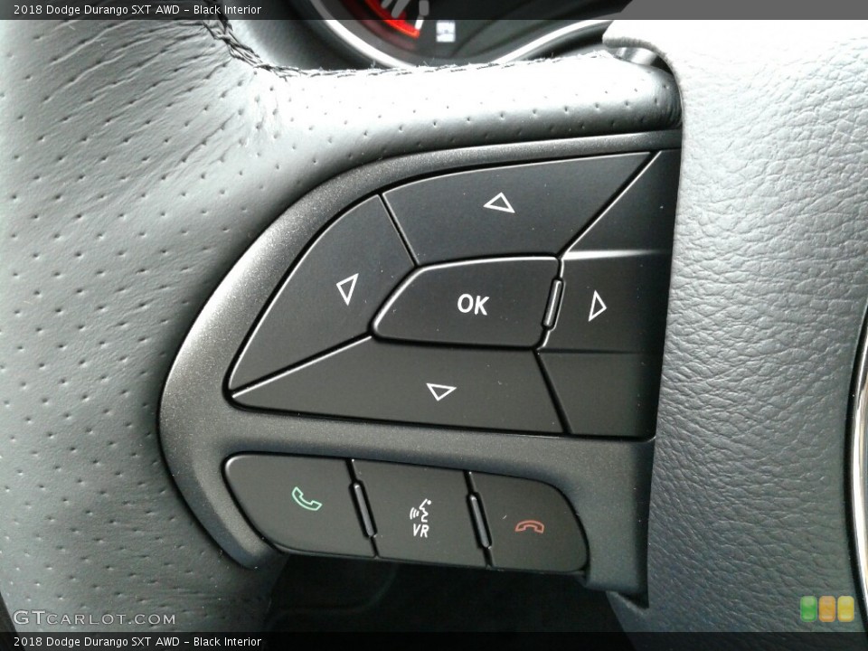 Black Interior Controls for the 2018 Dodge Durango SXT AWD #123731126