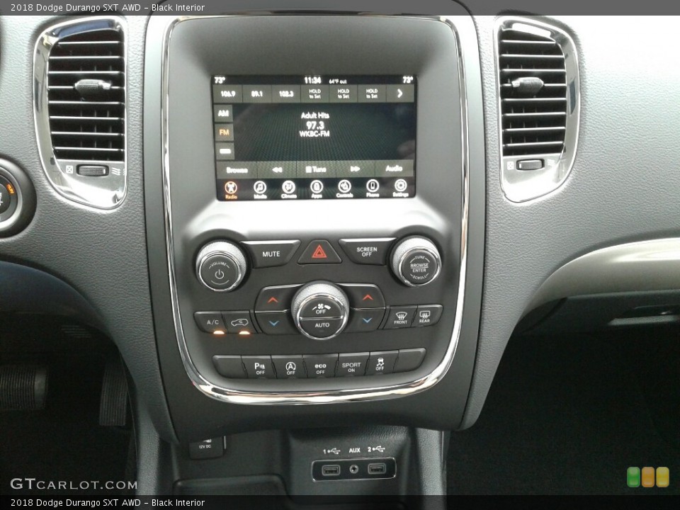 Black Interior Controls for the 2018 Dodge Durango SXT AWD #123731222
