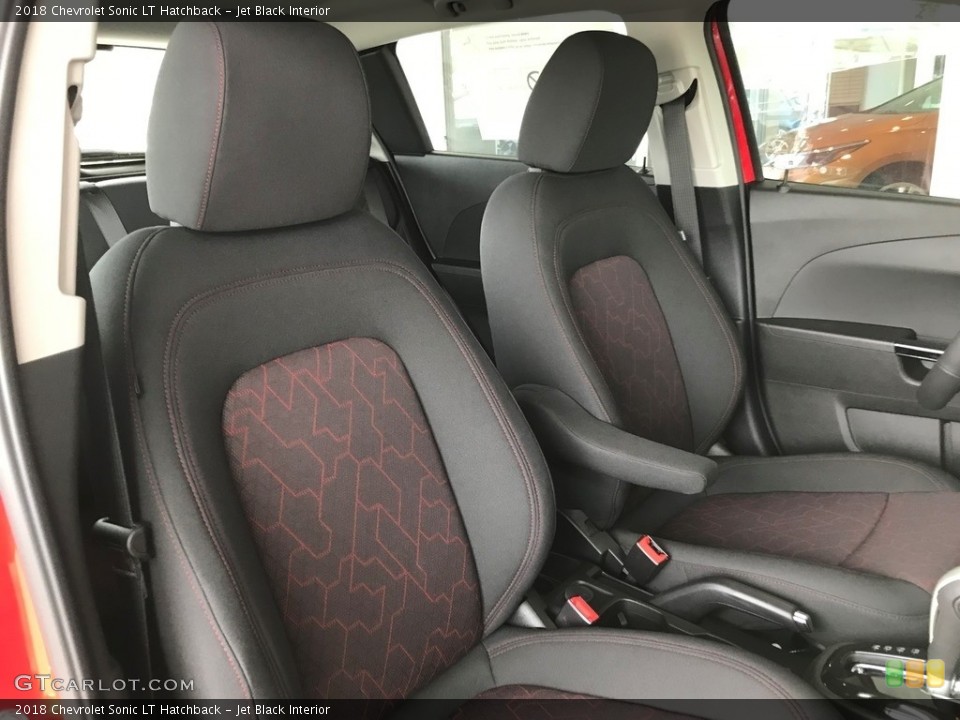 Jet Black Interior Front Seat for the 2018 Chevrolet Sonic LT Hatchback #123740855