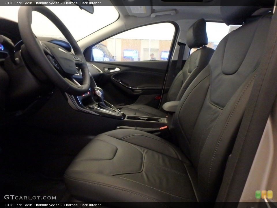 Charcoal Black Interior Front Seat for the 2018 Ford Focus Titanium Sedan #123748319